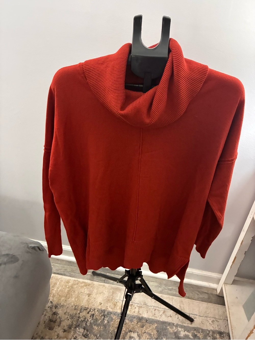 Cato Rust Red Cowl Neck Sweater